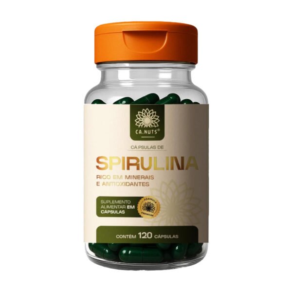 Spirulina em Cápsulas Ca.Nuts 1800mg – Superalimento Natural