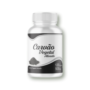Carvão Vegetal Ativado 500mg 120 Cápsulas