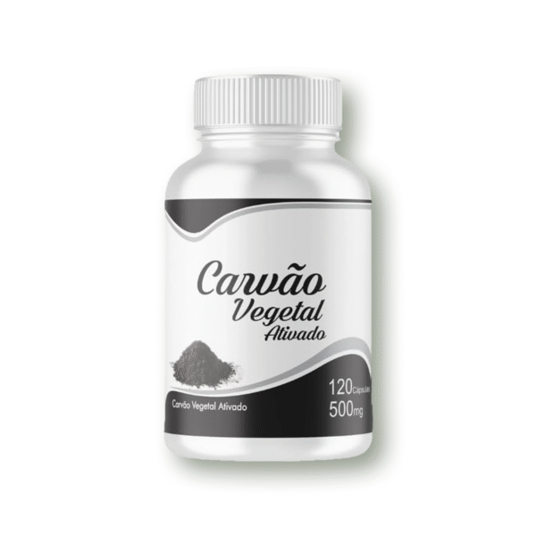 Carvão Vegetal Ativado 500mg 120 Cápsulas