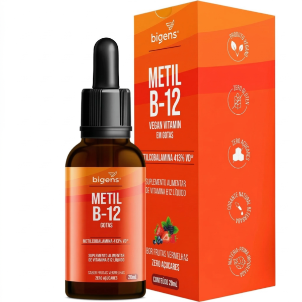 Metil B-12 Vegan vitamin gotas liquida